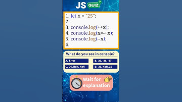 JavaScript Quiz #7 #reactjsinterviewquestions