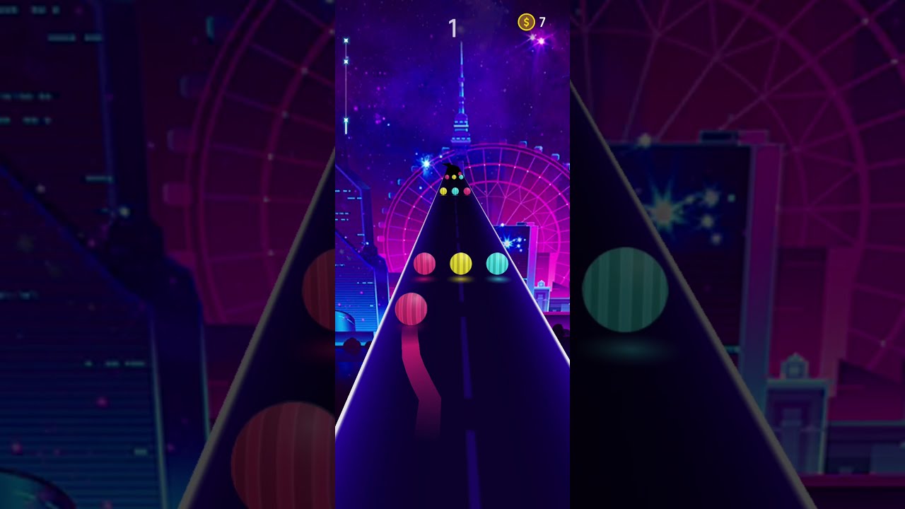 Dancing road game playing