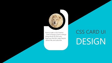 CSS Creative  Card UI Design | Card ui design Using Html5 & CSS3