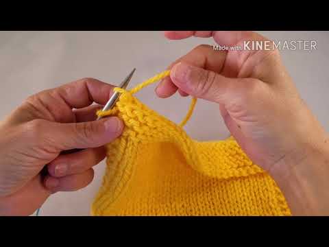 Removing a bind off.