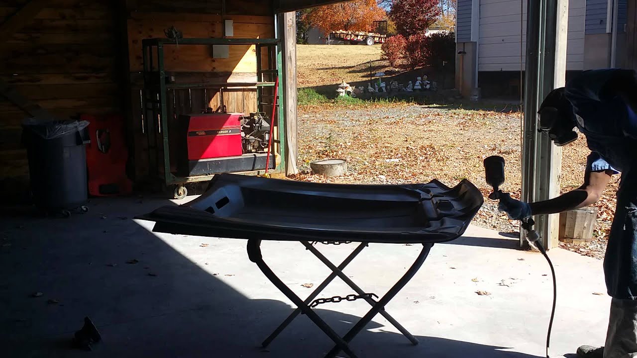 How to paint a fiberglass hood part 2 YouTube