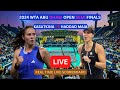 Daria kasatkina vs beatriz haddad maia live score update today womens tennis wta abu dhabi open 2024