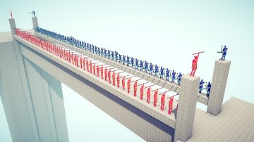 50vs50 SPEAR THROWER vs EVERY RANGED UNIT - Totally Accurate Battle Simulator TABS