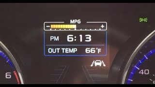 How To Change Clock on Subaru Outback/Legacy 2018-2019