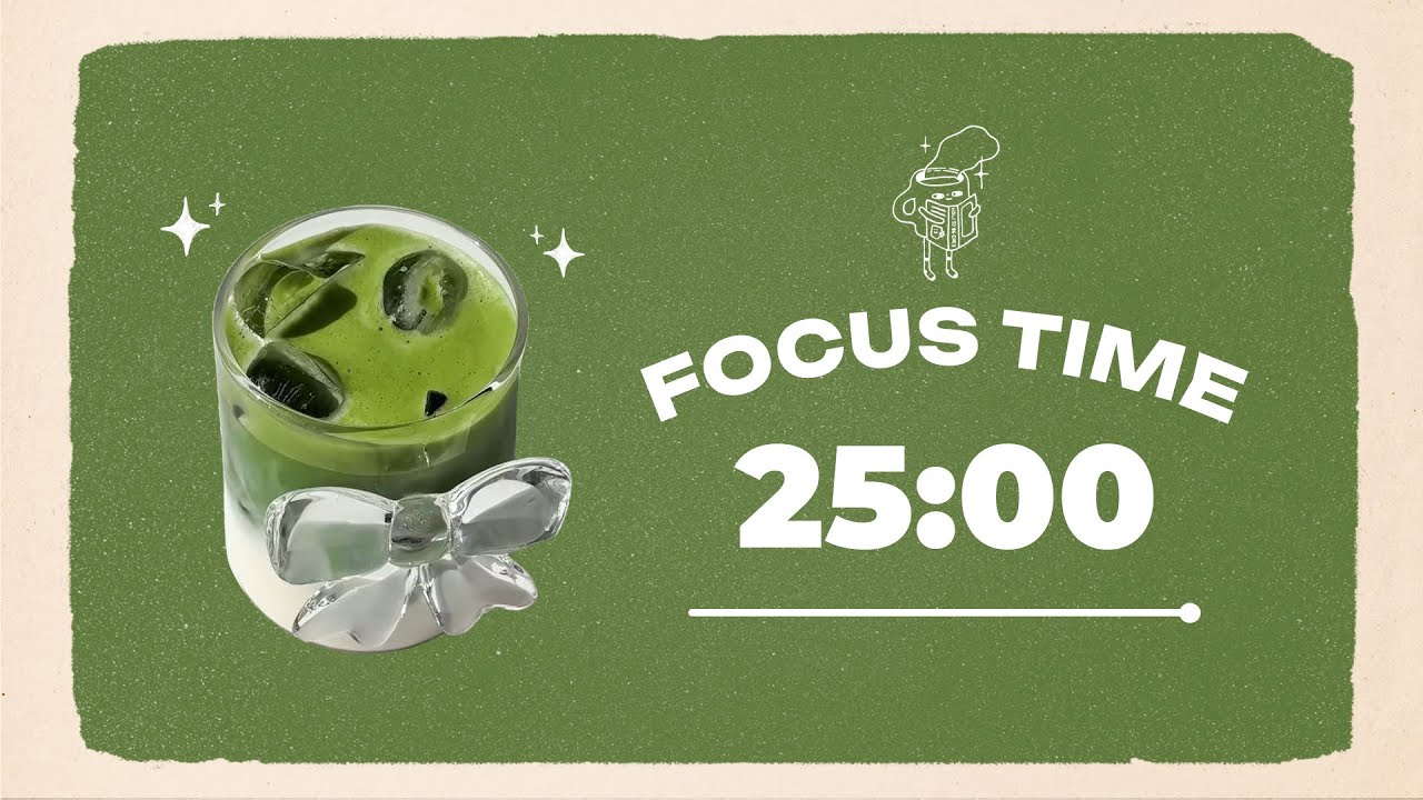 🍵 Study with Me | Matcha | 25/10 Timer | Chill Lo-fi 🎶 | 4 Hour Focus ...