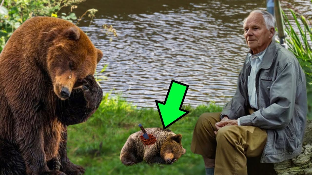 Mama Bear Took Her Dying Cub To The Fisherman & Begged Him To Save Her ...