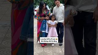 Aizahs & Zidanes Sara Afreen Khans Kids How Cutely Distributing The Gifts To The Paps