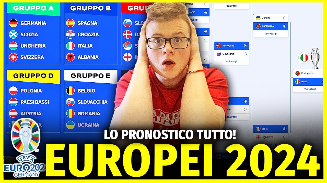 🇮🇹 VIDEO FOLLE: PRONOSTICO TUTTO L’EUROPEO 2024 DAI GIRONI ALLA FINALISSIMA!!