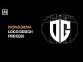 The Monogram Logo Design Process Start To Finish | Draw Any Letters In This Shape