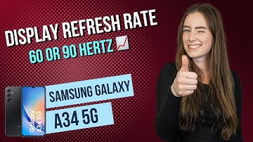 Samsung Galaxy A34 5G  - Display Refresh Rate • 📱• 📈 • ㎐ • Tutorial