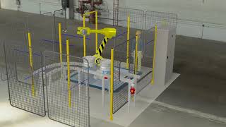 Assembly Animation of an Enclosure with Robotic Arm
