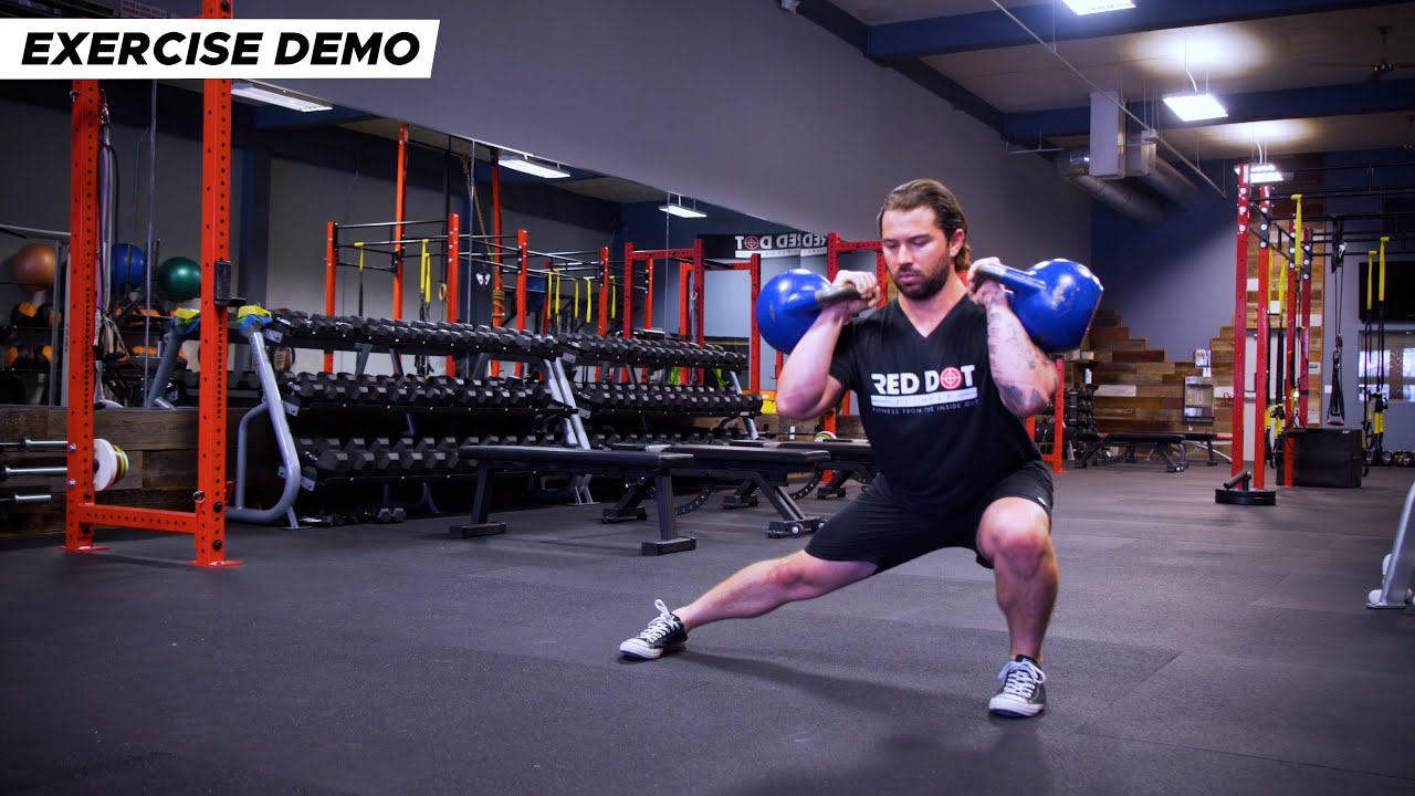 Kettlebell Two Hand Alternating Lateral Lunge | Exercise Demo - YouTube