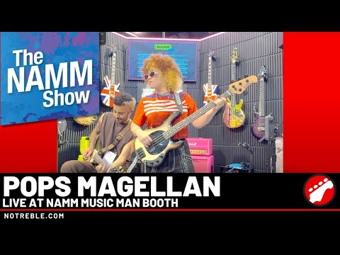 Inside NAMM 2026: Pops Magellan Drops “Funk Karma” at Music Man Booth