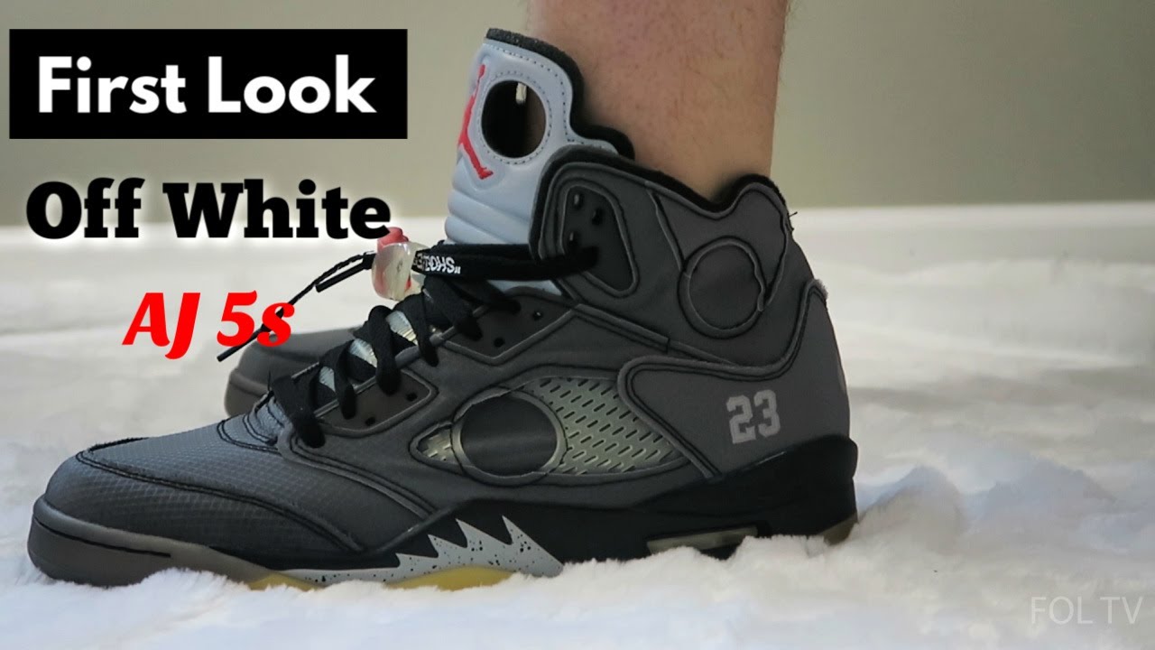 EARLY REVIEW! Air Jordan 5 “SAIL” OFF WHITE Review & On Feet In 4K 