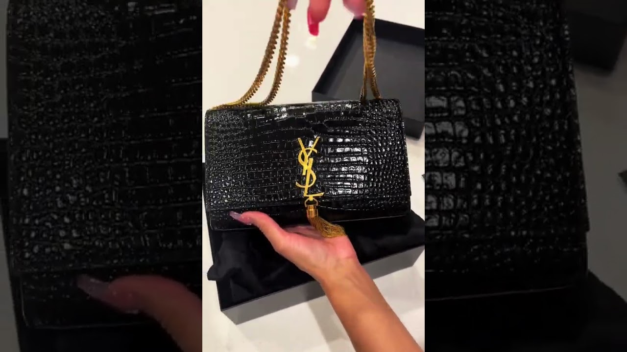 Unveiling the New Elegance: Kate Tassel in Crocodile Emboss by Yves Saint Laurent 🎉 