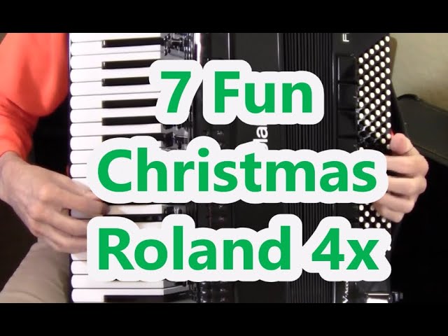 Xmasアコーディオンオルゴール 7 Fun Christmas Songs, Roland 4x Accordion, Dale Mathis