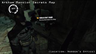 Batman Arkham Asylum - Riddler's Secrets Maps - YouTube