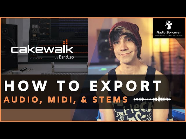 Cakewalk Tutorial | Bandlab | How To Export Audio, MIDI, And Stems  (Beginner) - YouTube
