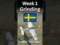 Week 1 grinding Sweden in War Thunder! #warthunder #sweden #grind #shoutout