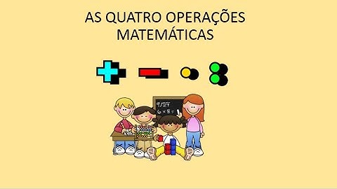 As quatro operações matemáticas! Vamos revisar?