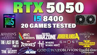 i5 8400 + RTX 5050 - Tested 20 Games in 2026