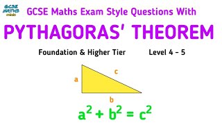 Harder Pythagoras Theorem Problems - GCSE Maths Exam Style Questions (DOWNLOADABLE!)