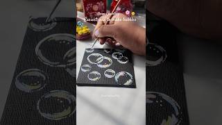 BUBBLE PAINTING #diy #bubbles #bubble #art #youtubeshorts #shorts #easytutorial #viralvideo #tricks
