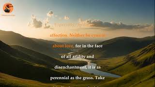Desiderata by Max Ehrmann | Text-to-Speech Poem (Read Along with On-Screen Text)