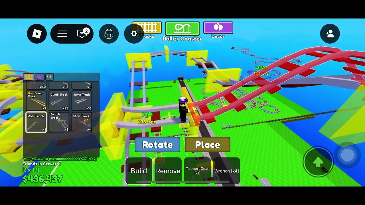 Buat roller coaster🎢🎢