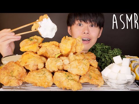 【咀嚼音】韓国風チーズパウダーチキン【ASMR Eating Sounds】