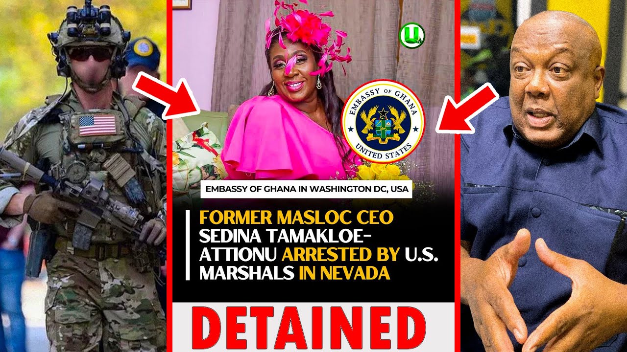 USA Marshals Arrest SEDINA-TAMAKLOE and Set To Be Deported Soon With Ken Ofori Atta.