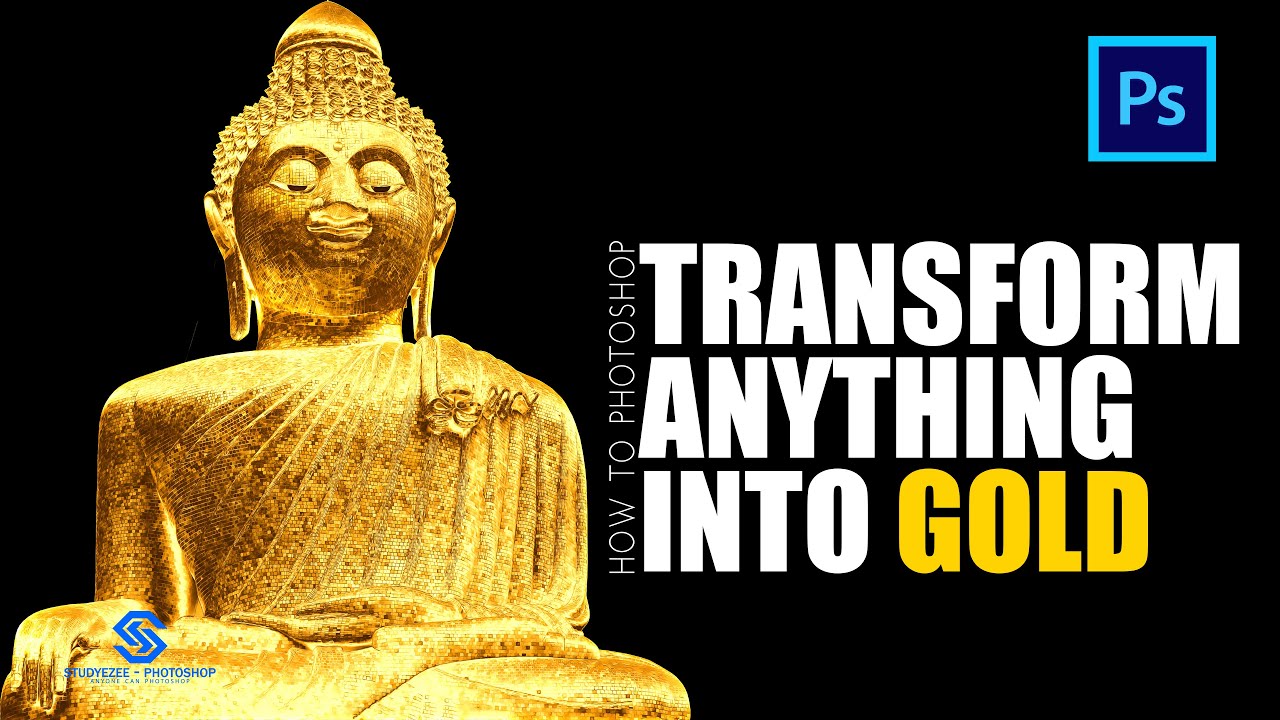 How to Photoshop Transform Anything into GOLD | 