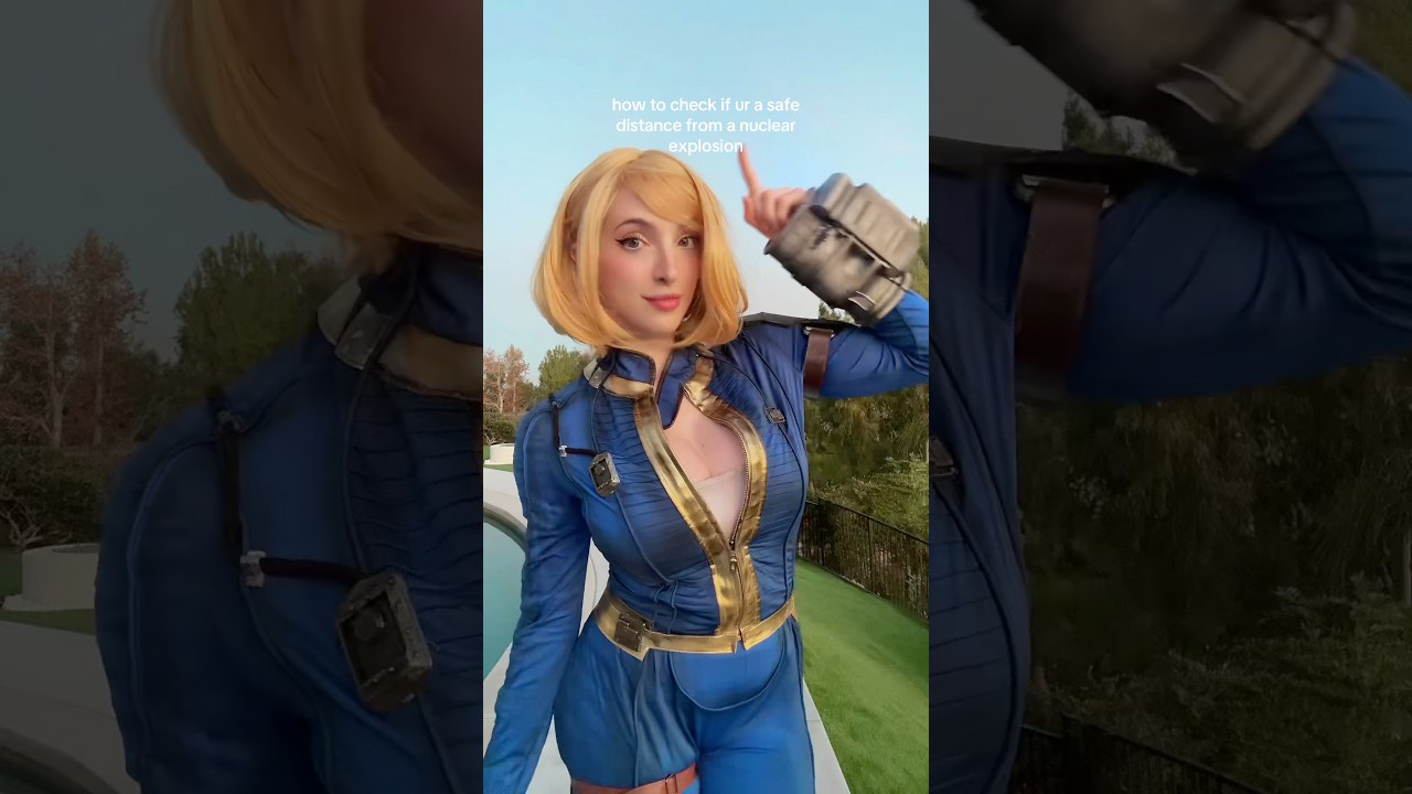 check if you’re SAFE from a nuke #fallout #cosplay #vaultgirl