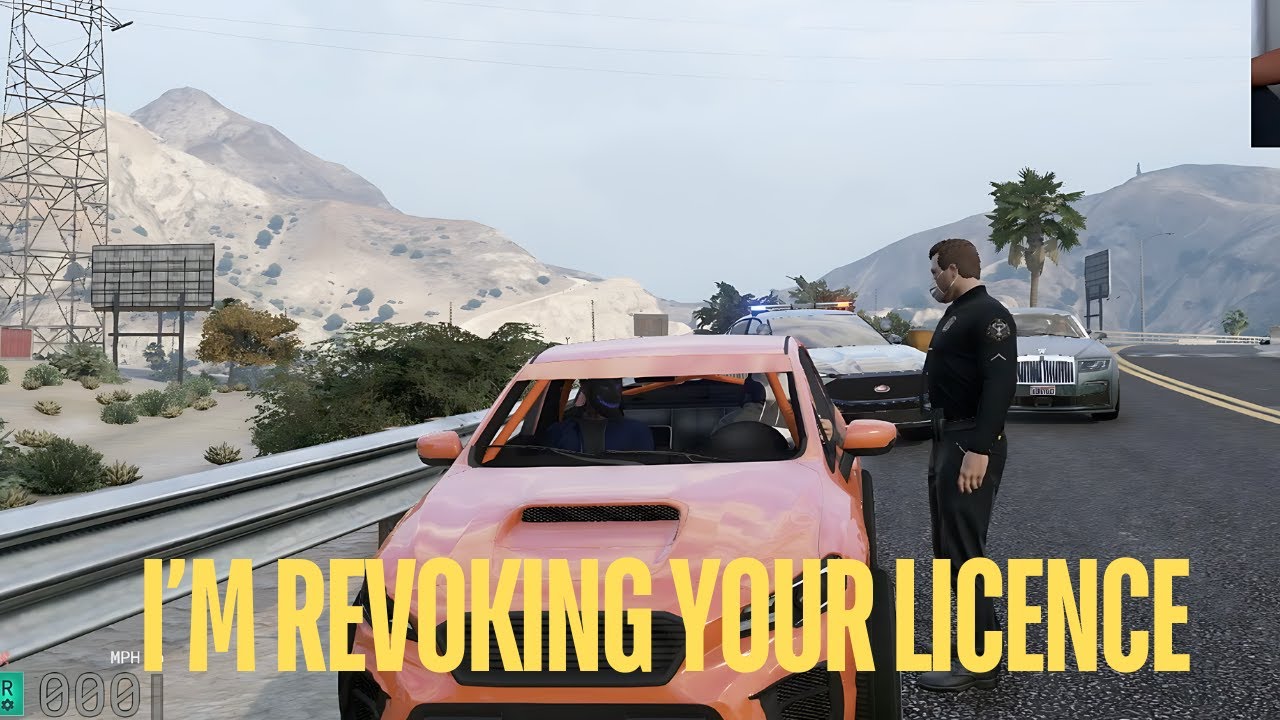 CG Gets Pulled Over For Traffic Stop By Kyle's Cop Character Vic Hanna | NoPixel RP | GTA 5