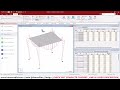 Analysis of a 3d frame with plate in Staad Pro