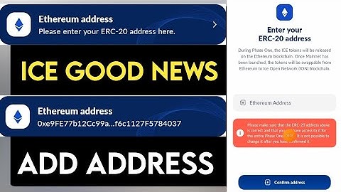 ice mining app new update add Ethereum address | ice network kyc new update full review