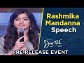 Rashmika Mandanna Speech  Dear Comrade Pre Release Event  Vijay Deverakonda  Bharat Kamma