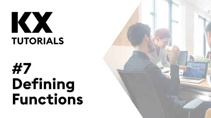 Intro to kdb+ and q | Tutorial #7 | Defining Functions