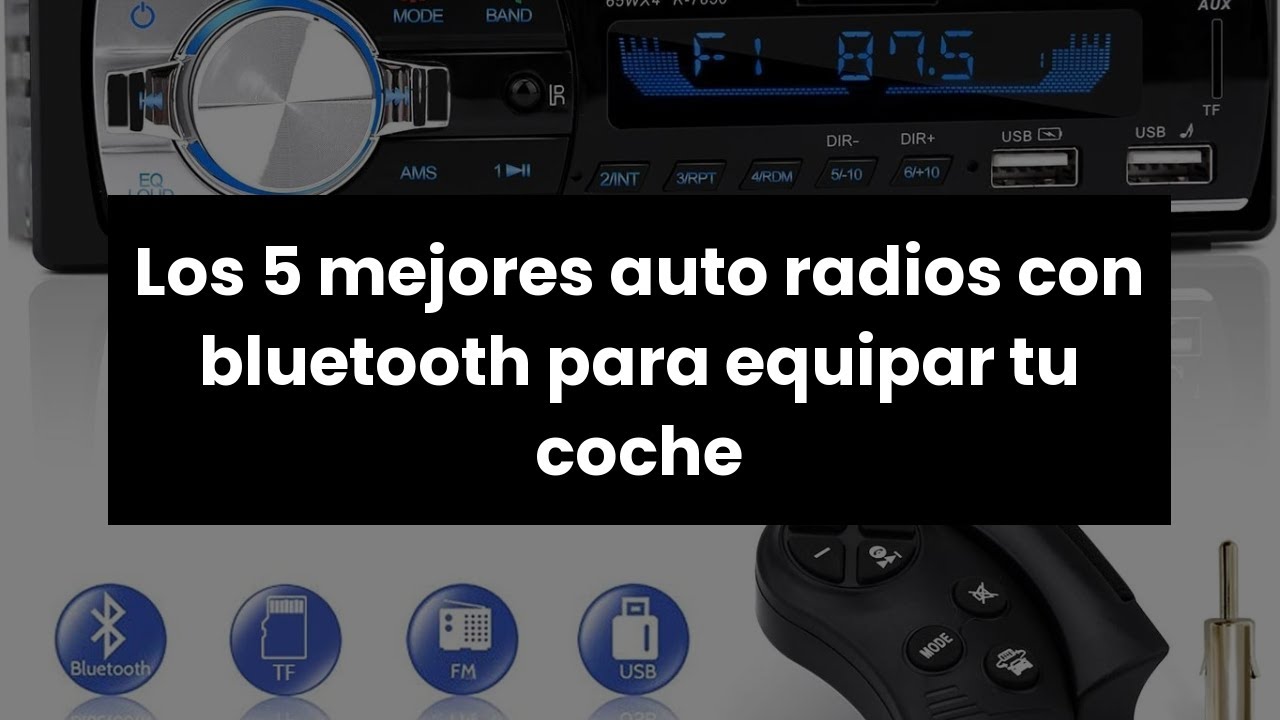 Radio Coche Bluetooth 5.0 Manos Libres, Chismos Autoradio Coche