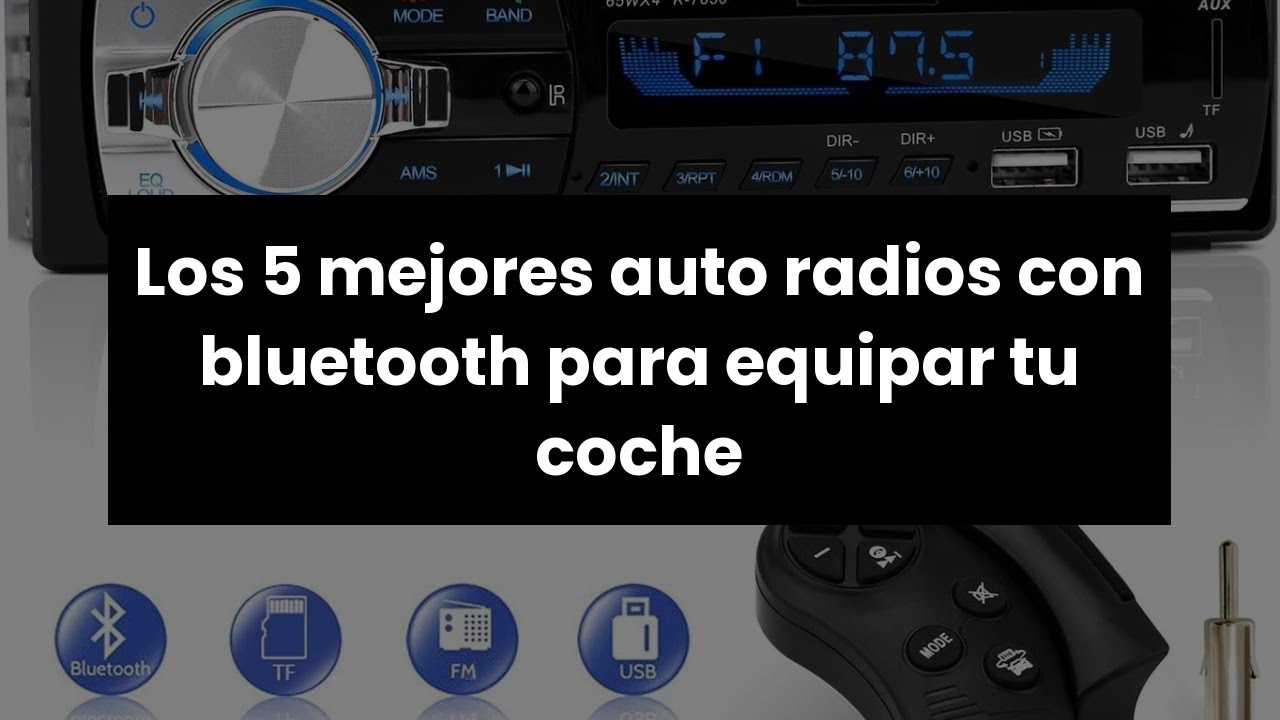 CENXINY Autoradio CD Radio Coche Bluetooth 1 DIN MP3 USB SD AUX FM Radio  para Coche RDS con Doble USB Carga rapida, Control Remoto del Volante