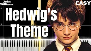Hedwigs Theme (Harry Potter) Easy Piano Tutorial For Beginners Resimi