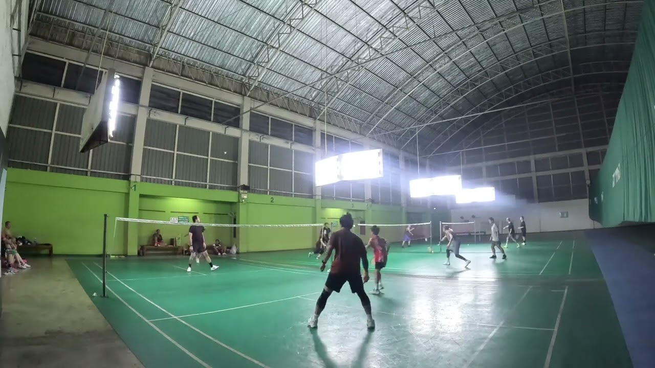 #เพิ่มสุข [Drunker Badminton] Game2 Beer Mungkorn VS Pop Touch   4K