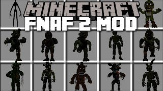 Minecraft FIVE NIGHTS AT FREDDY'S 2 MOD / FIGHT AND SURVIVE EVIL MONSTERS!! Minecraft