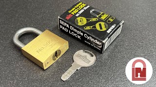 Sepa Tri-Axis Dimple Padlock Picked