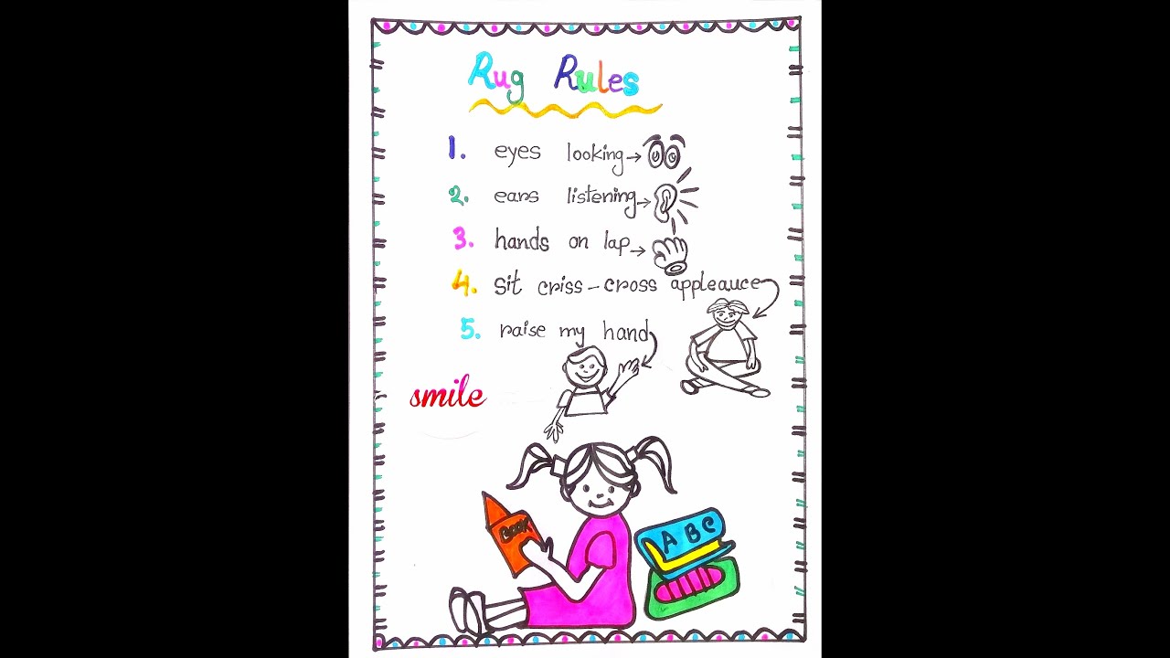 Rug Rules|Best Preschool Class Rules|2020