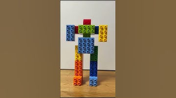 Build a transformer robot using block toys #transformers #robot #blocktoys #creative #buildingblocks