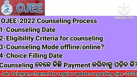🔴OJEE-2022 COUNSELING IMPORTANT UPDATES || DATES, ELIGIBILITY,FEES