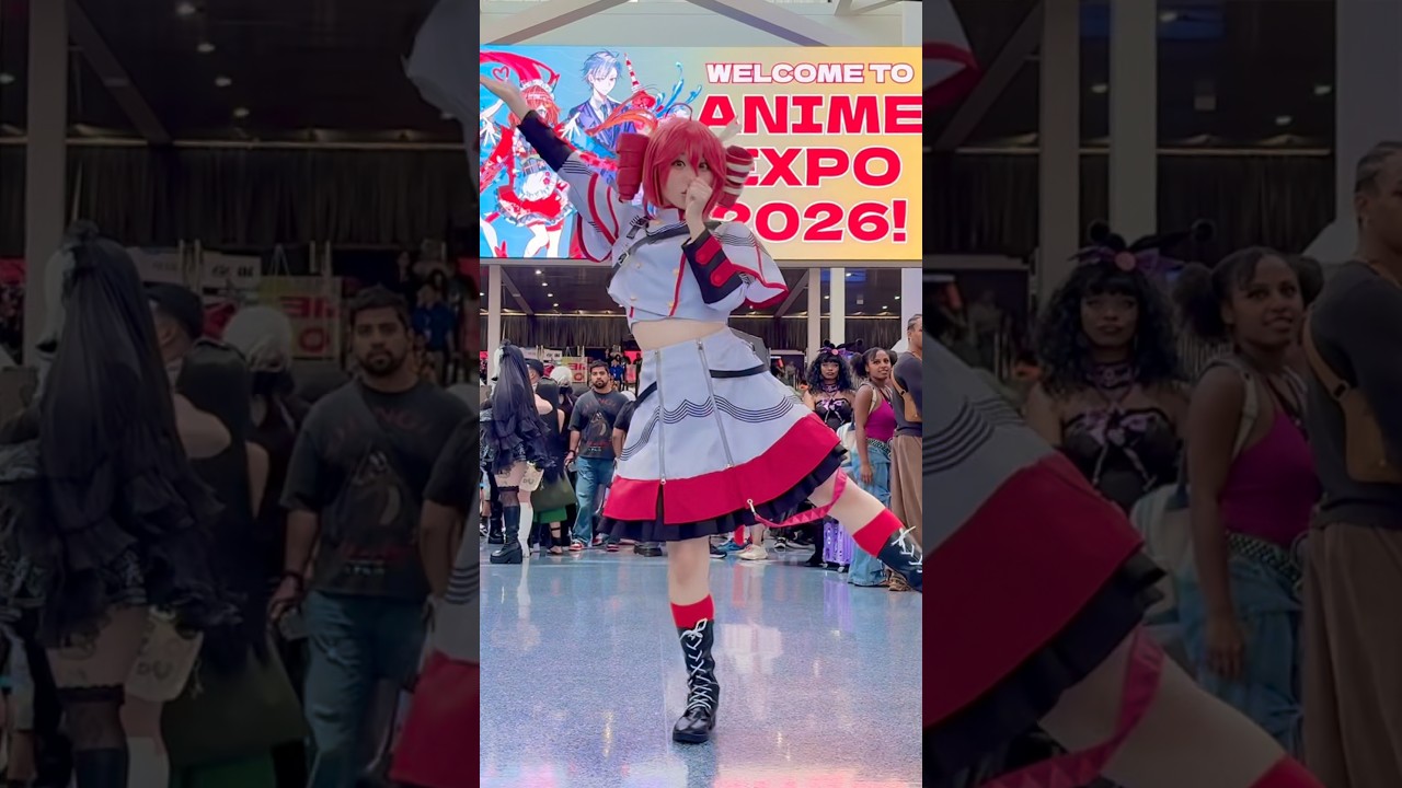 Tetoris dance at Anime Expo! | Kasane Teto Cosplay #teto #cosplaydance #hamucotton #animeexpo