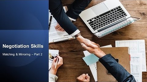 Matching & Mirroring in Negotiation Part 2 | Advanced Techniques for Influence and Success