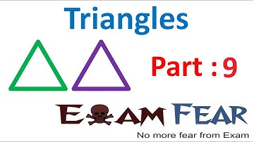 Maths Triangles part 9 (Properties of Triangle: Numerical) CBSE class 9 Mathematics IX
